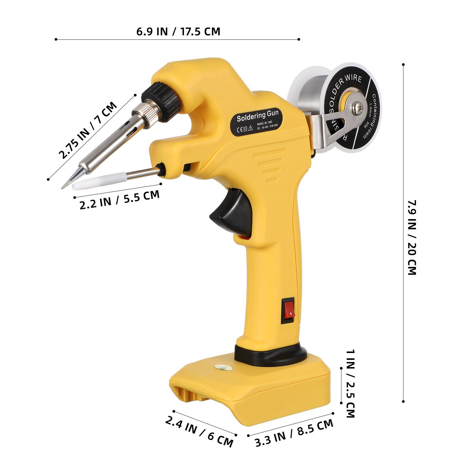 Cordless Soldering Iron Kit Electric Quick Heating Ceramic Heater Portable Welding Tool for Electronics Circuit Board Repair жовтий
Cordless Soldering Iron Kit Electric Quick Heating Ceramic Heater Portable Welding Tool for Electronics Circuit Board Repair жовтий