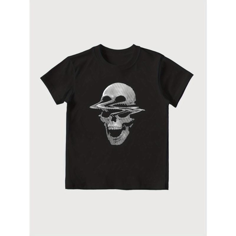 European Size Childrens Crew-neck Short-sleeved T-shirt with Artistic Skull Print 98cm чёрный
European Size Childrens Crew-neck Short-sleeved T-shirt with Artistic Skull Print 98cm чёрный