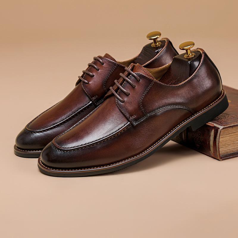 Summer new men s leather shoes men s leather casual lace-up one-pedal men s shoes loafers men s British style beanie shoes 43 світло-коричневого кольору
Summer new men s leather shoes men s leather casual lace-up one-pedal men s shoes loafers men s British style beanie shoes 43 світло-коричневого кольору