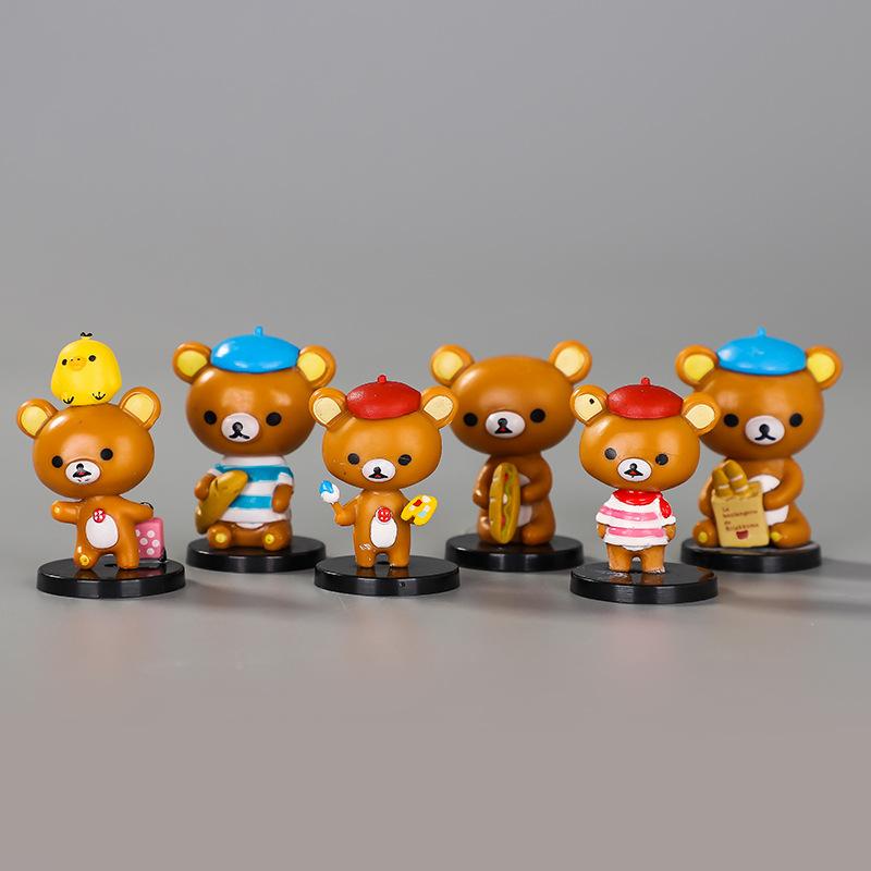 6pcs Rilakkuma Action Figures New Anime Relax Bear Doll Ornament Car Cute Model Home Decoration Kids Classic Toys Birthday Gift коричневый
6pcs Rilakkuma Action Figures New Anime Relax Bear Doll Ornament Car Cute Model Home Decoration Kids Classic Toys Birthday Gift коричневый