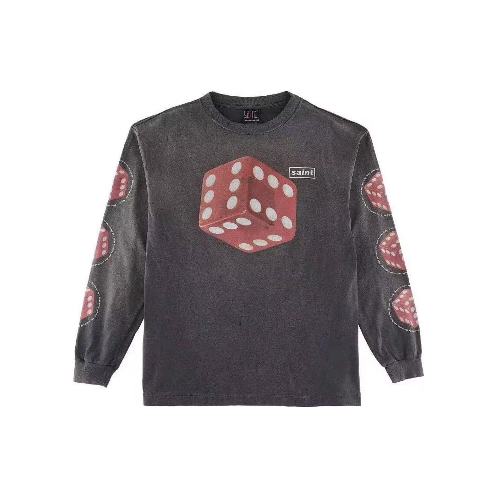 Футболка с длинными рукавами Saint Michael Dice, черные мужские топы SM-S23-0000-030
Футболка с длинными рукавами Saint Michael Dice, черные мужские топы SM-S23-0000-030