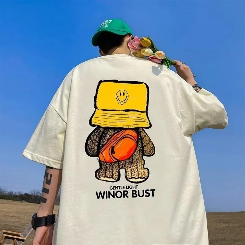 Hot selling mens Harajuku cartoon printed micro elastic breathable comfortable round neck Tshirt summer outdoor fashion top 4XL
Hot selling mens Harajuku cartoon printed micro elastic breathable comfortable round neck Tshirt summer outdoor fashion top 4XL