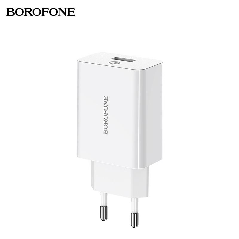 Borofone BA21A Android EU Single Port 3.0 Charger with TYPE-C Cable. Single Charger
Borofone BA21A Android EU Single Port 3.0 Charger with TYPE-C Cable. Single Charger