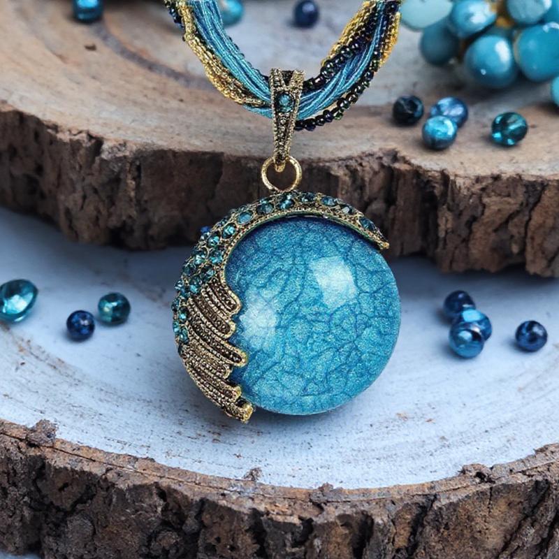 Turquoise Rhinestone Pendant Chain Necklace for Women Bohemian Retro Fashion Jewelry Trendy Accessories синій
Turquoise Rhinestone Pendant Chain Necklace for Women Bohemian Retro Fashion Jewelry Trendy Accessories синій