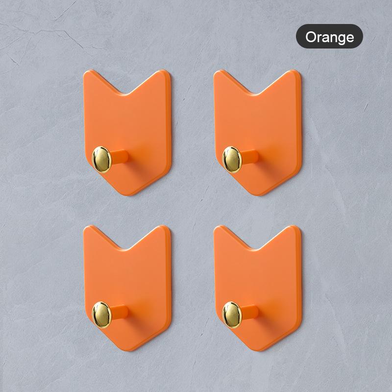 4 шт. креативные самоклеящиеся крючки на стену без сверления прочная вешалка для хранения ключей для кухни, ванной комнаты, двери M