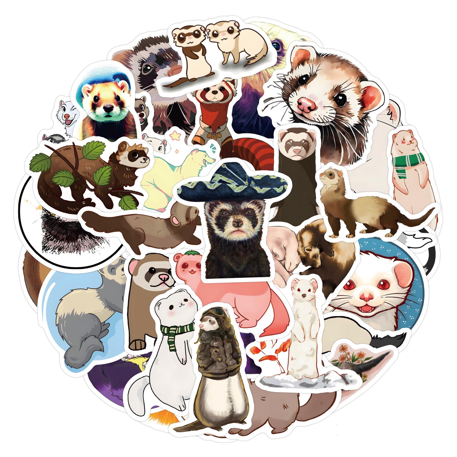 55 Sheets Waterproof Cartoon Mink Stickers for Luggage, Cups, Phones, and Washing Machines
55 Sheets Waterproof Cartoon Mink Stickers for Luggage, Cups, Phones, and Washing Machines