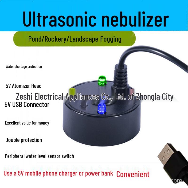 5V USB Ultrasonic Atomizer for Fog Making and Humidifying
5V USB Ultrasonic Atomizer for Fog Making and Humidifying