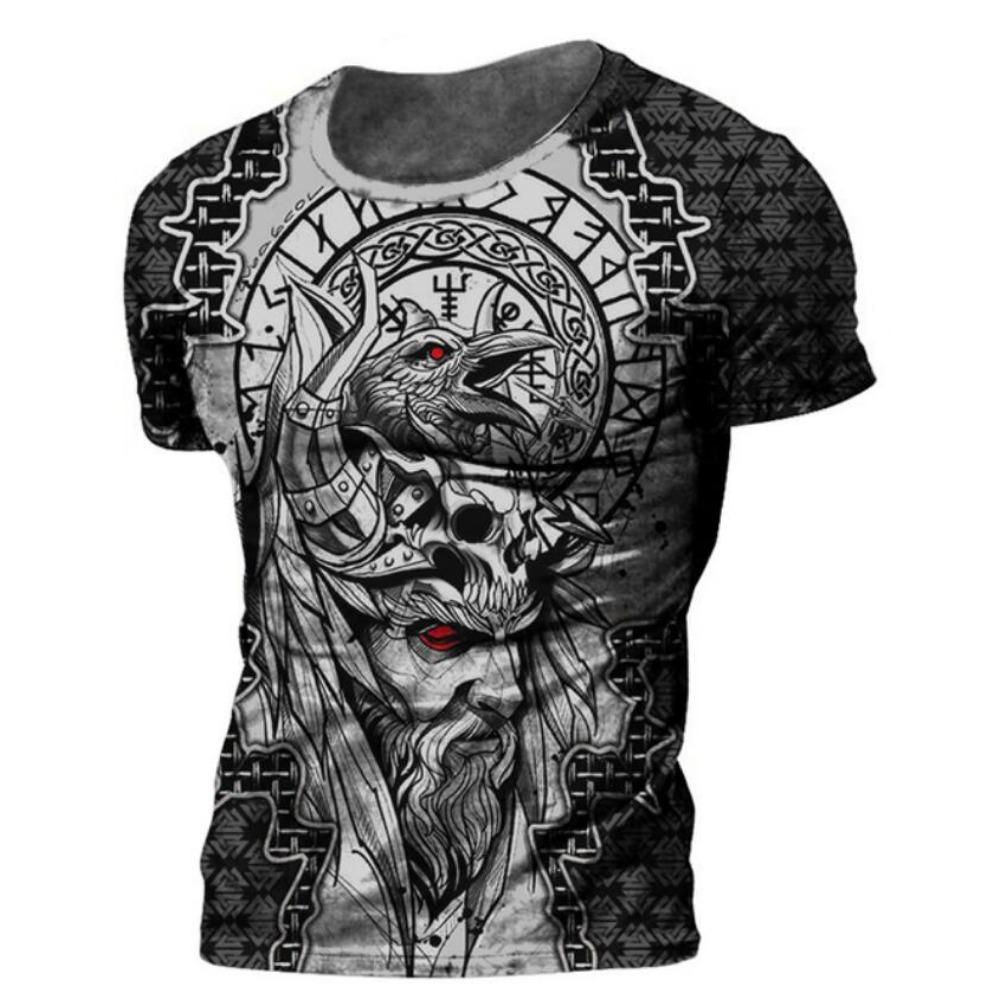 Летняя мужская футболка с древним мистическим символом викингов, с круглым вырезом и коротким рукавом, свободный уличный повседневный топ 4XL
Летняя мужская футболка с древним мистическим символом викингов, с круглым вырезом и коротким рукавом, свободный уличный повседневный топ 4XL