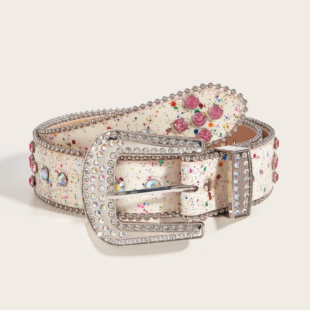 Sequin Rhinestone Waistband Shiny Jeans Waistband Adjustable Retro Y2k Belt Spicy Girl білий
Sequin Rhinestone Waistband Shiny Jeans Waistband Adjustable Retro Y2k Belt Spicy Girl білий