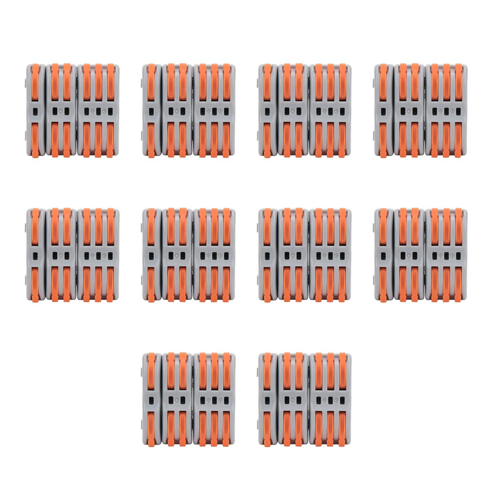 30 шт. Швидкий роз’єм клемної колодки PushType Wiring Splitter Set SPL-P1/P2/P3
30 шт. Швидкий роз’єм клемної колодки PushType Wiring Splitter Set SPL-P1/P2/P3