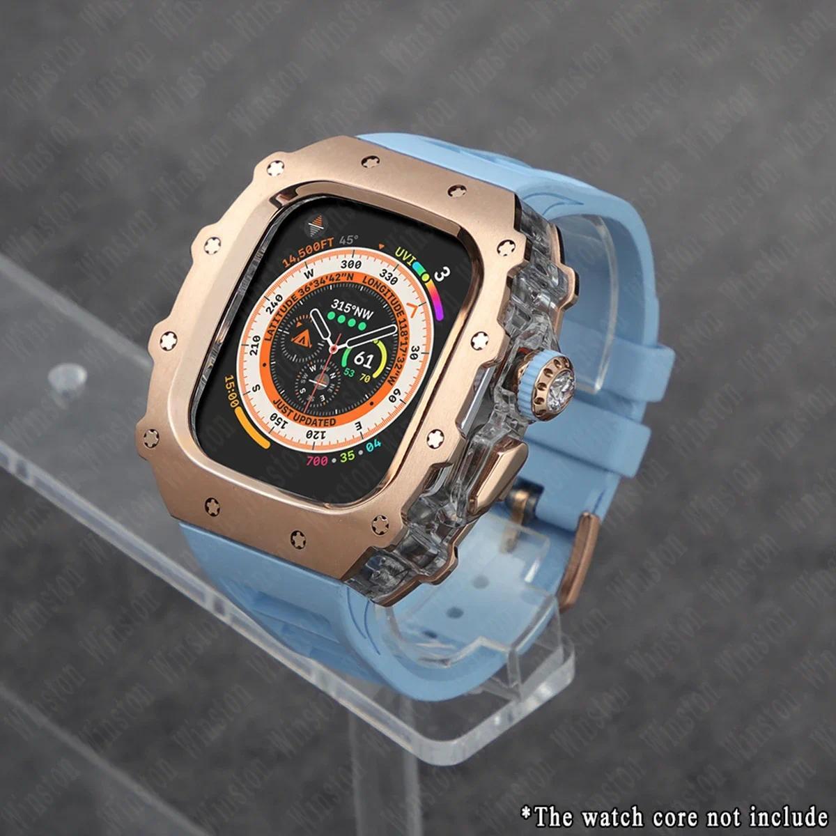 Розкішний набір для модифікації для Apple Watch Ultra 3/2 49 мм 45 мм 44 мм Силіконовий ремінець Корпус з нержавіючої сталі IWatch Series 9 8 7 6 5 Мод For Series 987 45mm
Розкішний набір для модифікації для Apple Watch Ultra 3/2 49 мм 45 мм 44 мм Силіконовий ремінець Корпус з нержавіючої сталі IWatch Series 9 8 7 6 5 Мод For Series 987 45mm