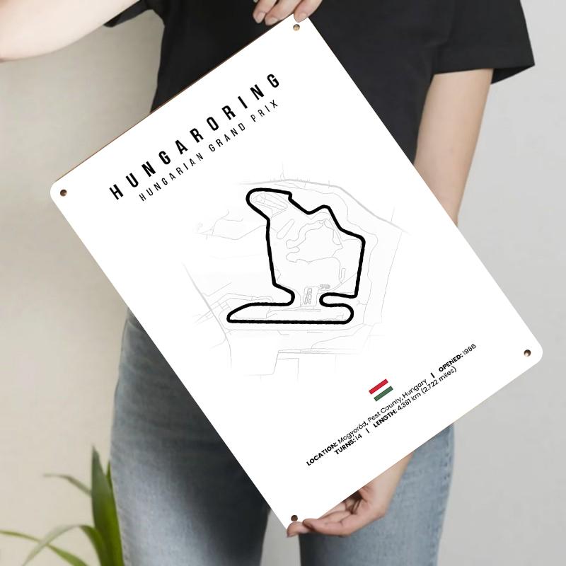 Hungaroring Circuit Metal Wall Art Hungarian Grand Prix Track Decor for Racing Enthusiasts 20x30cm(7.8x11.8inch)
Hungaroring Circuit Metal Wall Art Hungarian Grand Prix Track Decor for Racing Enthusiasts 20x30cm(7.8x11.8inch)
