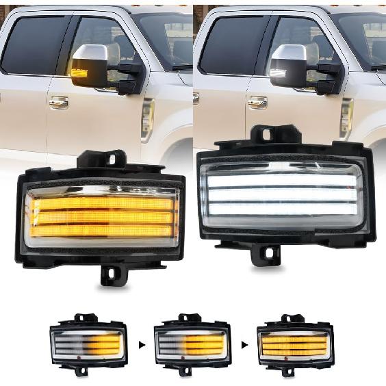 NJSBYL Led Side Mirror Marker Lamp for F0rd F150 F250 F350 F450 F550 2018-2022 2023 2024 2025 Super Duty Switchback White LED Driving Parking Light clear lens-F150
NJSBYL Led Side Mirror Marker Lamp for F0rd F150 F250 F350 F450 F550 2018-2022 2023 2024 2025 Super Duty Switchback White LED Driving Parking Light clear lens-F150