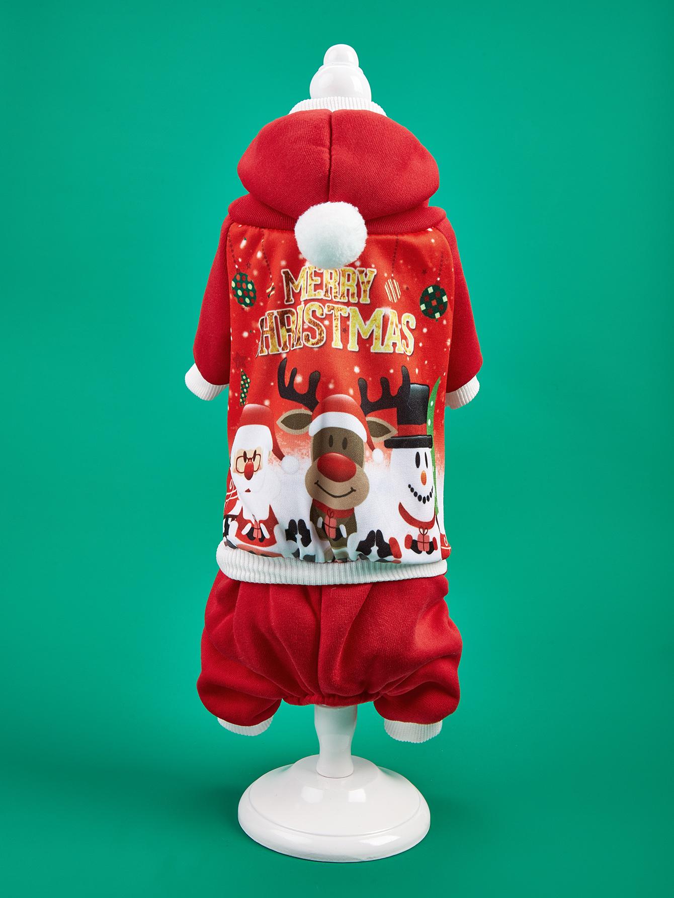 Dog Christmas Shirt Soft Dog Clothes with Santa Snowman Printed Sweatshirts Dog Costumes for Small Medium Puppy Dog Cat Warm XS(old) червоний
Dog Christmas Shirt Soft Dog Clothes with Santa Snowman Printed Sweatshirts Dog Costumes for Small Medium Puppy Dog Cat Warm XS(old) червоний