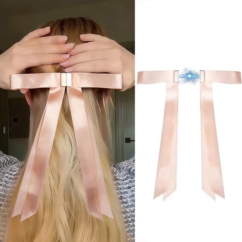 New Women Sweet Bow Long Ribbons Hairclip Magnetic Invisible Hair Claw Elegant Fashion Hair Accessories for Girls Daily Wear
New Women Sweet Bow Long Ribbons Hairclip Magnetic Invisible Hair Claw Elegant Fashion Hair Accessories for Girls Daily Wear