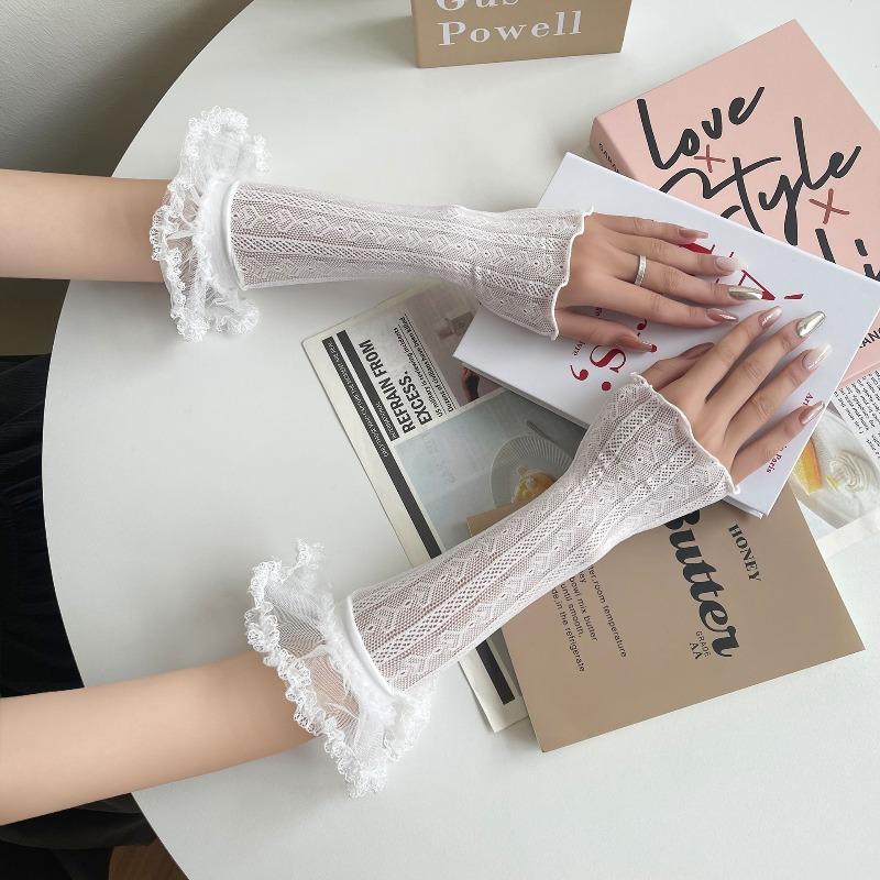 Mary Mesh lace sleeves stylish photo y2k hot girl heart thin long gloves sleeves One size fits all белый
Mary Mesh lace sleeves stylish photo y2k hot girl heart thin long gloves sleeves One size fits all белый