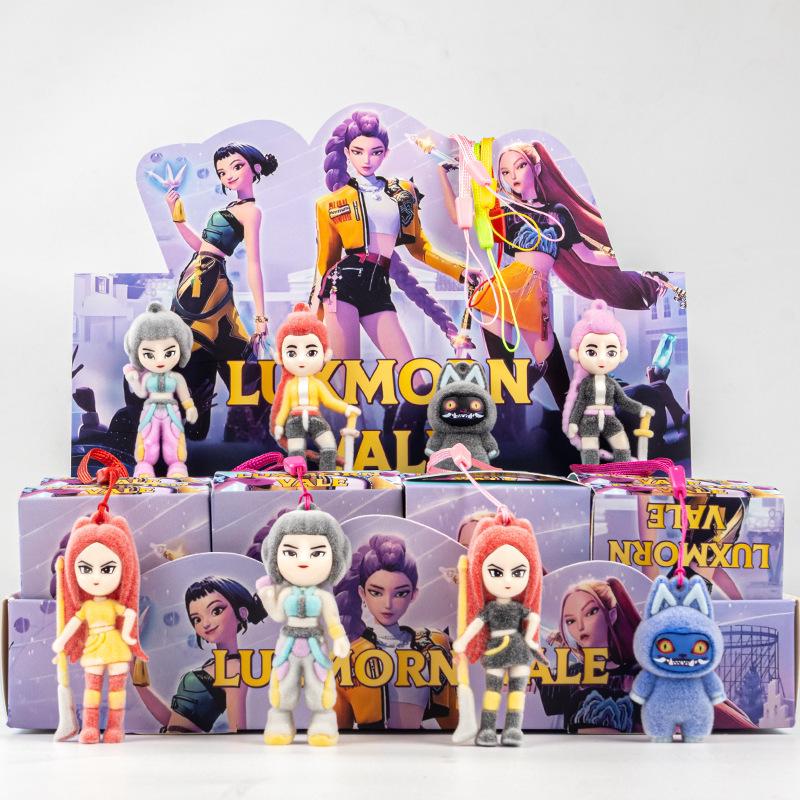K-POP Demon Hunter Girl Group Figurine Blind Box - Trendy Flocked Pendant Toy Set of 12
K-POP Demon Hunter Girl Group Figurine Blind Box - Trendy Flocked Pendant Toy Set of 12