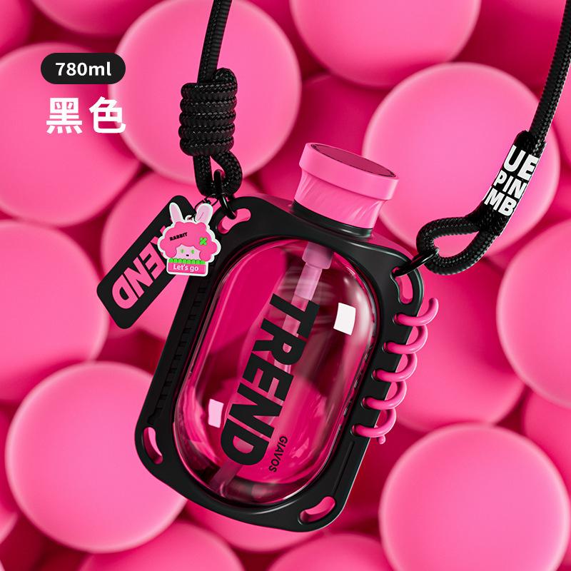 780 МЛ Простой стакан с двойной соломинкой для напитков, креативные уличные стаканы для воды, спортивная фляга, пластиковый стакан большой вместимости, кавайная бутылка для воды 780ML чёрный
780 МЛ Простой стакан с двойной соломинкой для напитков, креативные уличные стаканы для воды, спортивная фляга, пластиковый стакан большой вместимости, кавайная бутылка для воды 780ML чёрный