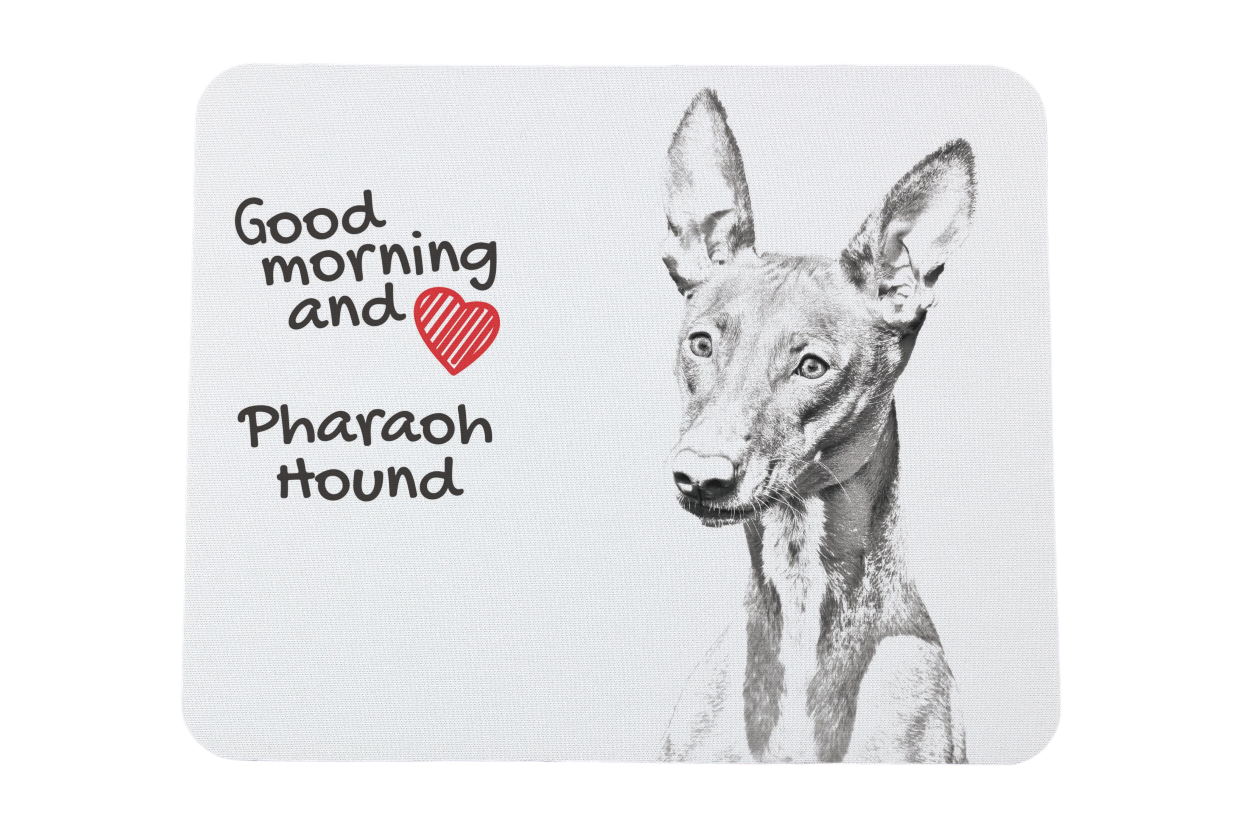 Pharaoh Hound, Kelb tal-Fenek - mouse pad with print, personalized dog-themed mouse pad, unique gadget for an office worker by Art-Dog brand білий
Pharaoh Hound, Kelb tal-Fenek - mouse pad with print, personalized dog-themed mouse pad, unique gadget for an office worker by Art-Dog brand білий