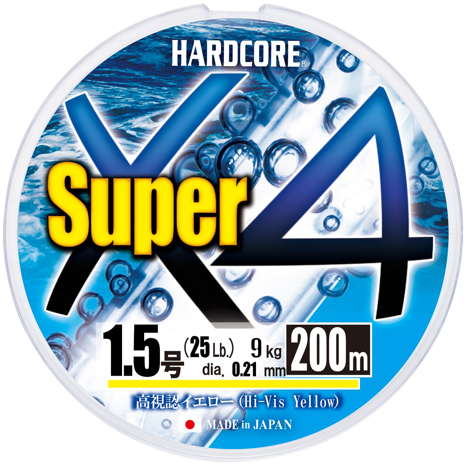DUEL Hardcore PE Line Super X4 200m High Visibility Yellow 1.5
DUEL Hardcore PE Line Super X4 200m High Visibility Yellow 1.5