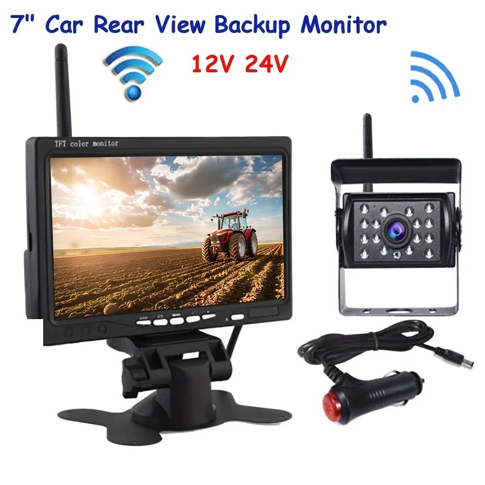 Wireless Rear View Monitor Camera System 12V-24V for Trucks, Bus, RV, Trailer, Excavator 7-Inch HD лавовий
Wireless Rear View Monitor Camera System 12V-24V for Trucks, Bus, RV, Trailer, Excavator 7-Inch HD лавовий
