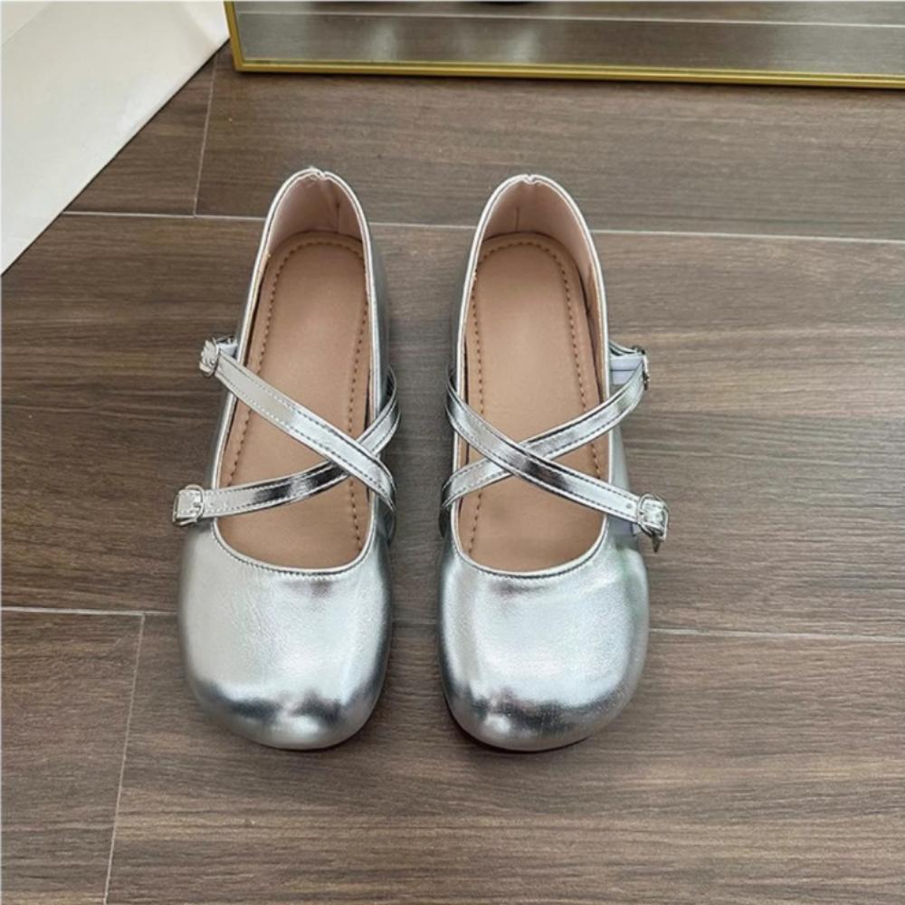 Soft Sole Leather Ballet Shoes Shallow Cut Mary Jane Single Shoes Soft Slip On Flats Shoes Girls EU35 чорний
Soft Sole Leather Ballet Shoes Shallow Cut Mary Jane Single Shoes Soft Slip On Flats Shoes Girls EU35 чорний