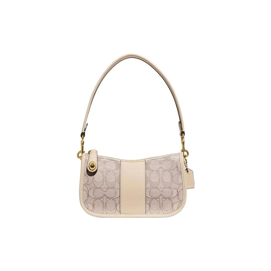 Coach Swinger 20 Classic Monogram Print Zipper Closure Signature Jacquard Leather Mahjong Bag Women Shoulder Bag Ivory CD697-B4SHG Basic Set (Bag+Dust Bag)
Coach Swinger 20 Classic Monogram Print Zipper Closure Signature Jacquard Leather Mahjong Bag Women Shoulder Bag Ivory CD697-B4SHG Basic Set (Bag+Dust Bag)