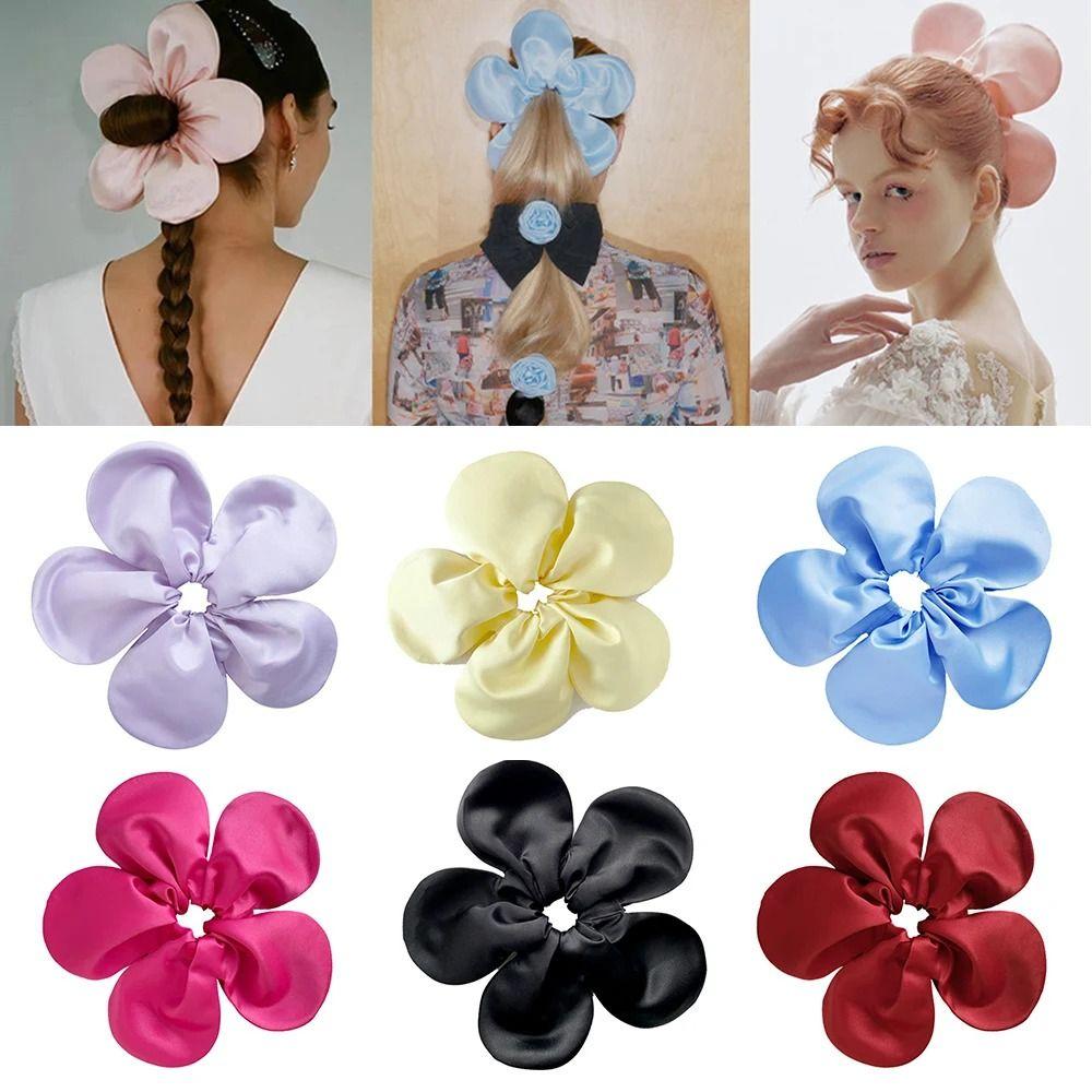 Oversize Large Hair Scrunchies Flower Shape Exaggerated Hair Ring Fashion Ponytail Holder Ladies синий
Oversize Large Hair Scrunchies Flower Shape Exaggerated Hair Ring Fashion Ponytail Holder Ladies синий