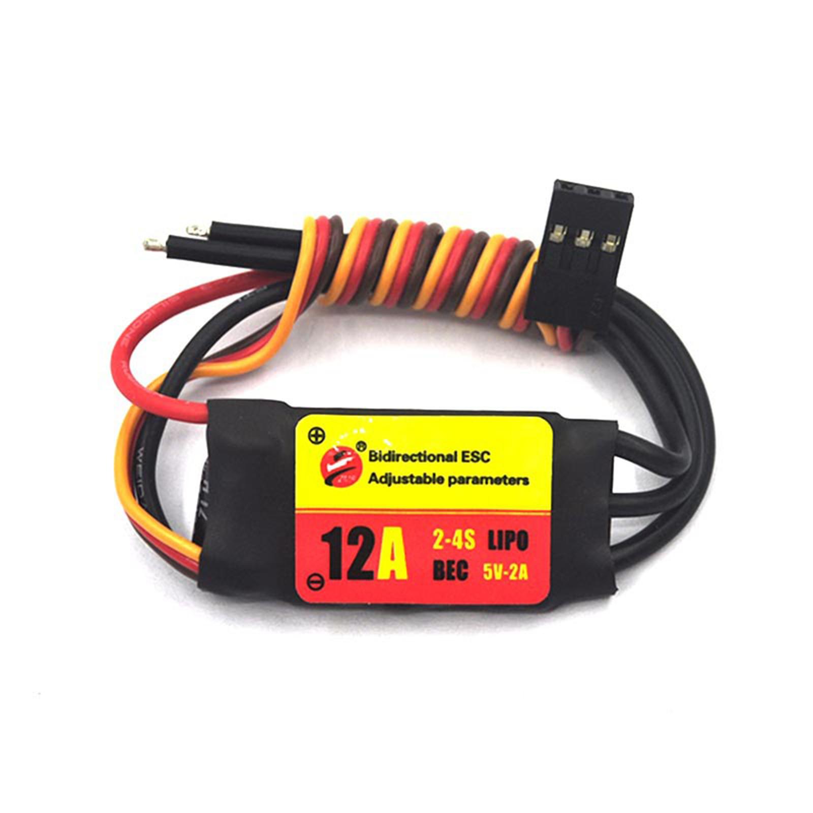 Bidirectional 12A 20A 30A 40A 60A 80A 100A ESC Electric Speed Controller for Remote Controls Car Underwater Propeller
Bidirectional 12A 20A 30A 40A 60A 80A 100A ESC Electric Speed Controller for Remote Controls Car Underwater Propeller