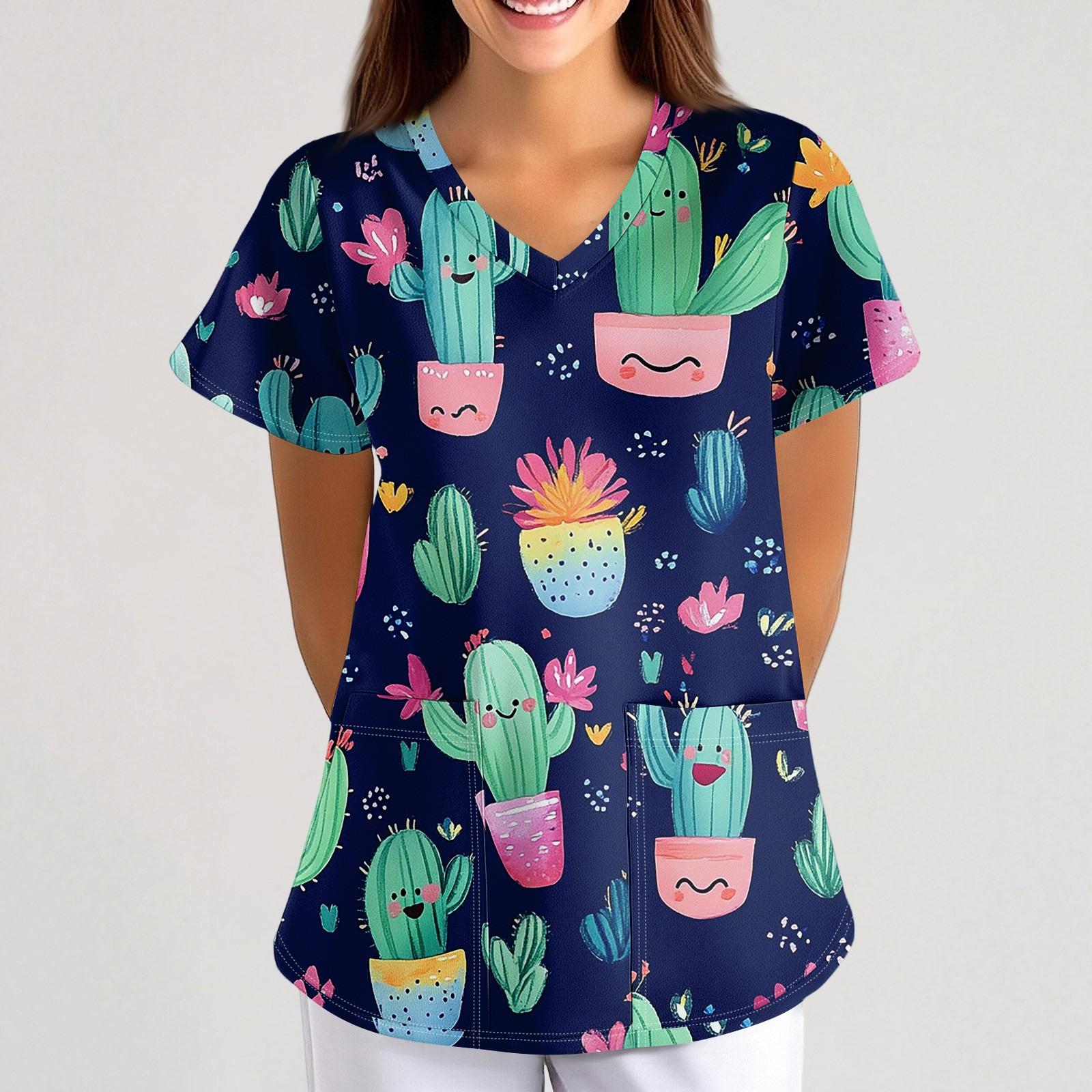 Comfortable and Stylish Printed Scrub Tops Women Nursing Scrubs with Stretch for Plus Size Nurse Shirts for Women XXXXXL Темно-синій
Comfortable and Stylish Printed Scrub Tops Women Nursing Scrubs with Stretch for Plus Size Nurse Shirts for Women XXXXXL Темно-синій
