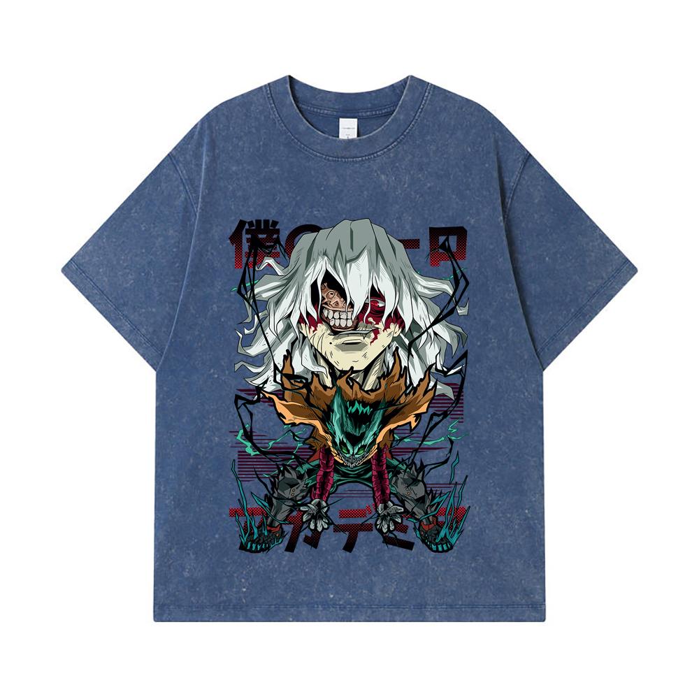 275 GSM Washed T-shirts 100% Cotton My Hero Academia V9 Shigaraki Print Unisex Heavy Cotton T Shirt 2XL королівський синій колір
275 GSM Washed T-shirts 100% Cotton My Hero Academia V9 Shigaraki Print Unisex Heavy Cotton T Shirt 2XL королівський синій колір