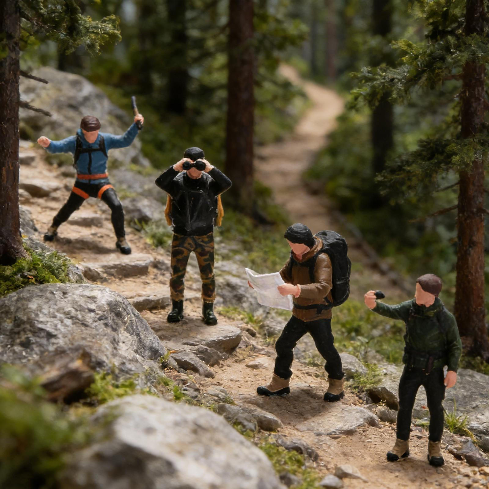 4Pcs Rock Climbing Figures Team 1:64 Scale Human Figure Model Climbers for Dioramas
4Pcs Rock Climbing Figures Team 1:64 Scale Human Figure Model Climbers for Dioramas