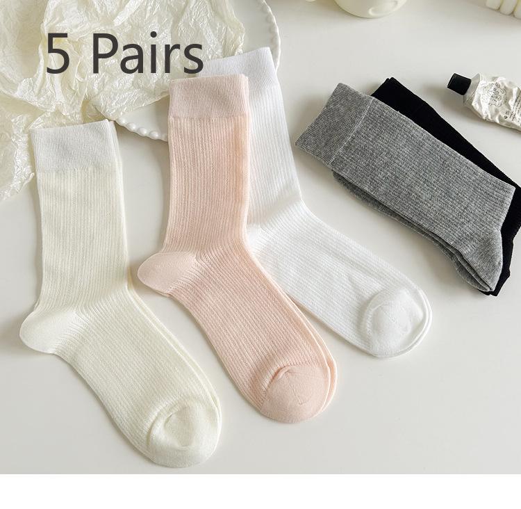 5 пар носков в балетном стиле, женские чулки средней длины, сетчатые дышащие чулки, летние тонкие ворсовые носки 5 Pairs чёрный
5 пар носков в балетном стиле, женские чулки средней длины, сетчатые дышащие чулки, летние тонкие ворсовые носки 5 Pairs чёрный
