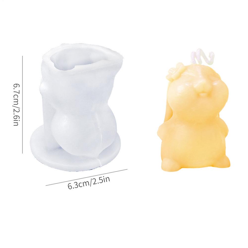 Bunny Silicone Mold 3D Silicone Standing Cute Candle Mould Easter Candle Molds For Thanksgiving Holiday Birthday Offices Home білий
Bunny Silicone Mold 3D Silicone Standing Cute Candle Mould Easter Candle Molds For Thanksgiving Holiday Birthday Offices Home білий