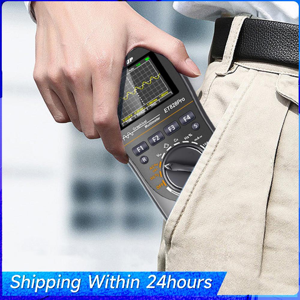 ET828Pro Graphical Multimeter 2.4inch Color Display 2 In1 Oscilloscope Multimeter Voltage Current Resistance Capacitance Meter China Mainland
ET828Pro Graphical Multimeter 2.4inch Color Display 2 In1 Oscilloscope Multimeter Voltage Current Resistance Capacitance Meter China Mainland