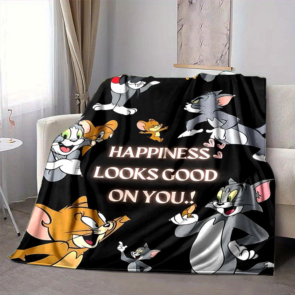 1pc Tom Jerry Flannel Throw Blanket Lightweight Soft Warm All Season Blanket for Sofa, Bed, Travel,L1028055 80x120cm
1pc Tom Jerry Flannel Throw Blanket Lightweight Soft Warm All Season Blanket for Sofa, Bed, Travel,L1028055 80x120cm