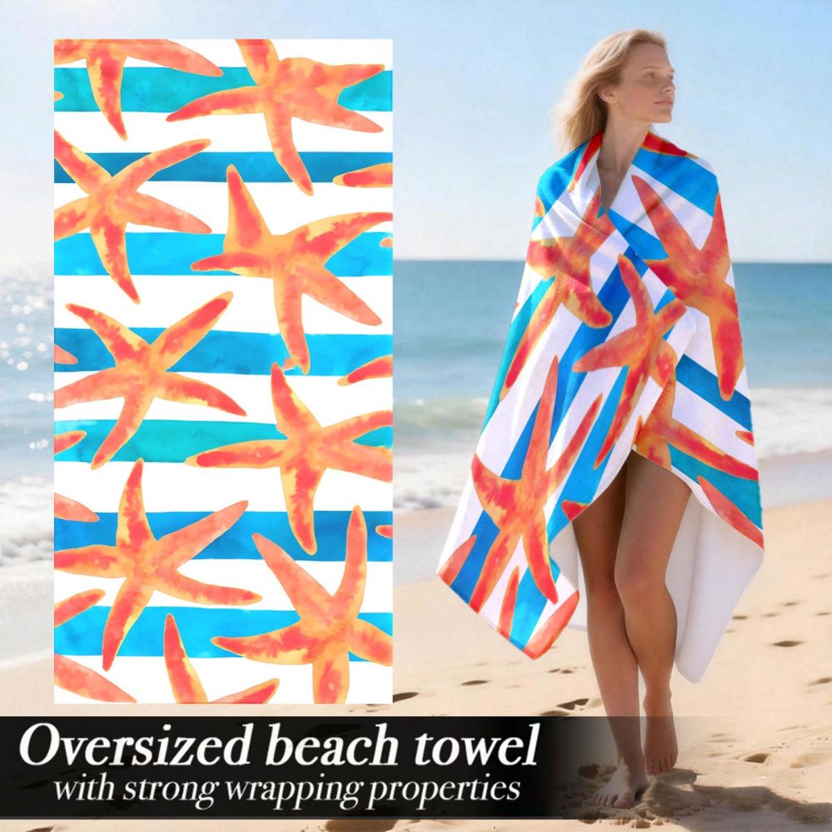 Extra Large Luxury Oversized Beach Towel | Plush Absorbent Microfiber Towel With Strong Wrapping Properties, Suitable For Pool A W40*H60(CM)
Extra Large Luxury Oversized Beach Towel | Plush Absorbent Microfiber Towel With Strong Wrapping Properties, Suitable For Pool A W40*H60(CM)