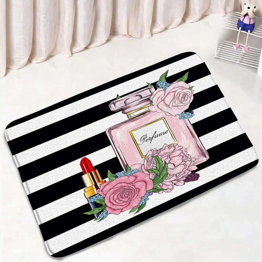 Fashion Perfume Shower Curtain Set Pink Rose Flower Modern Woman Girl Home Bathroom Decor Non Slip Rug Bath Mat Toilet Lid Cover W60H190(CM)-1 Pcs
Fashion Perfume Shower Curtain Set Pink Rose Flower Modern Woman Girl Home Bathroom Decor Non Slip Rug Bath Mat Toilet Lid Cover W60H190(CM)-1 Pcs