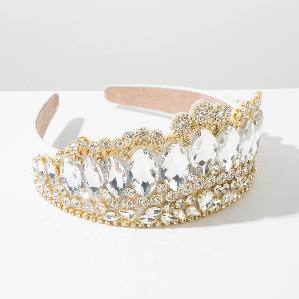 Luxury Full Diamond Rhinestone Headbands Super Flash Non-slip Diamond Crown Hairband Hoop Design Hair Hoop Hair Accessories
Luxury Full Diamond Rhinestone Headbands Super Flash Non-slip Diamond Crown Hairband Hoop Design Hair Hoop Hair Accessories
