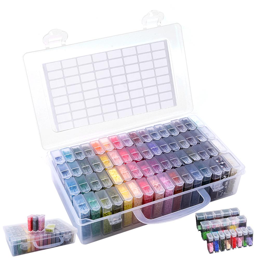 32/48/64 Slots Cross Stitch Tool Organizer Clear Storage Containers DIY Craft for Diamond Painting Embroidery
32/48/64 Slots Cross Stitch Tool Organizer Clear Storage Containers DIY Craft for Diamond Painting Embroidery