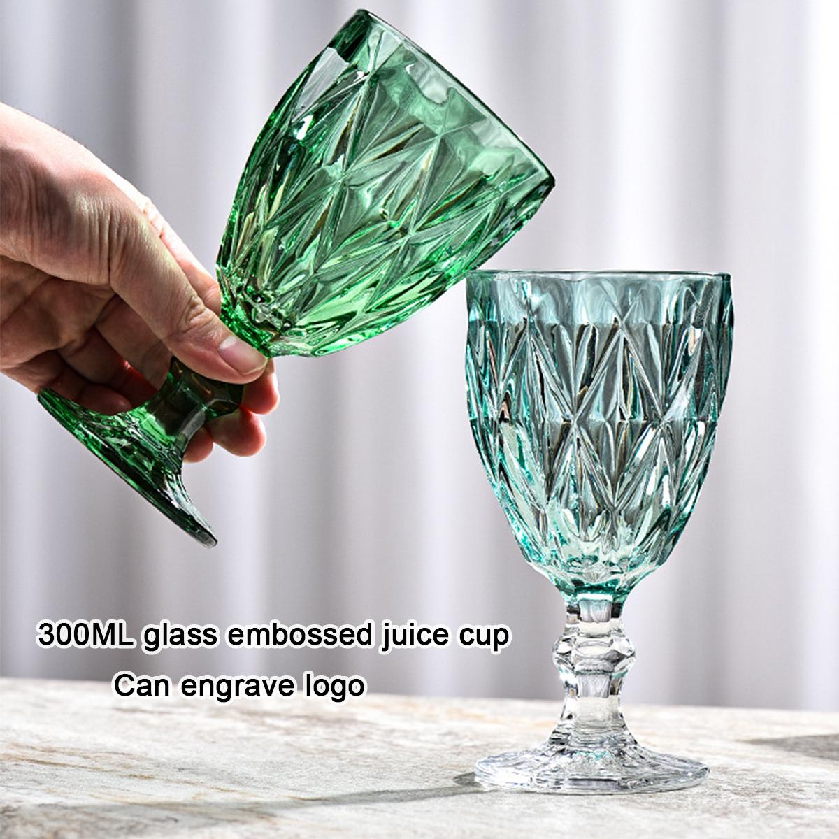 (Can Engrave Logo) 300ML European Colorful Short-legged Red Wine Glass, Champagne Cup, Embossed Home Cocktail Glass Glass
(Can Engrave Logo) 300ML European Colorful Short-legged Red Wine Glass, Champagne Cup, Embossed Home Cocktail Glass Glass