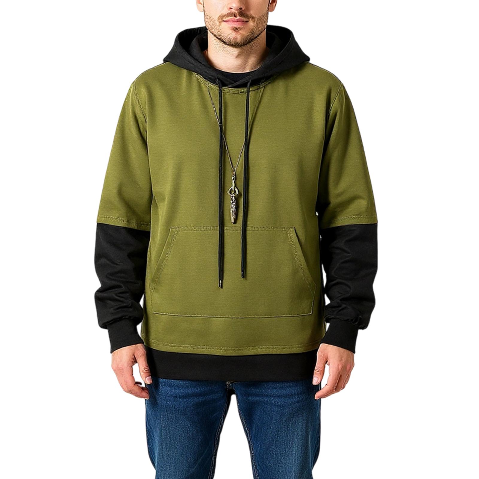 Men s Big Size Loose Leisure Hooded Hood Long Sleeves Upper Garment XXXL армія зелений колір
Men s Big Size Loose Leisure Hooded Hood Long Sleeves Upper Garment XXXL армія зелений колір
