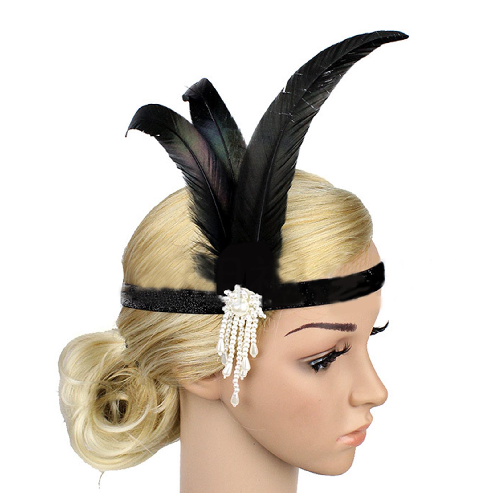 Feather Headbands Cocktail Tea-Party Headwear for Girls Gatsby Accessories Necklace Gloves Stick Roaring 20s
Feather Headbands Cocktail Tea-Party Headwear for Girls Gatsby Accessories Necklace Gloves Stick Roaring 20s