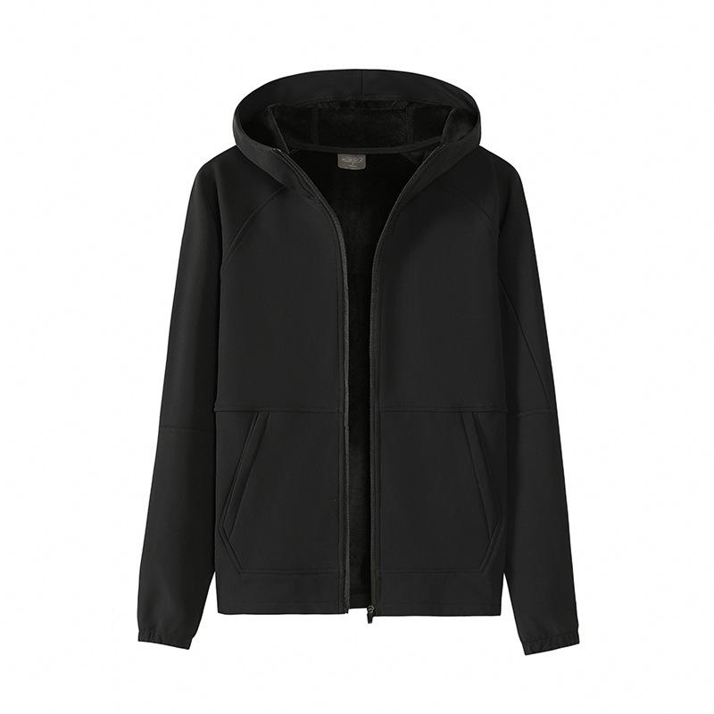 Fleece Thickened Men s Spring and Autumn Autumn Jacket Men s Hooded Casual Upper Clothes Autumn Jacket 3XL чорний
Fleece Thickened Men s Spring and Autumn Autumn Jacket Men s Hooded Casual Upper Clothes Autumn Jacket 3XL чорний