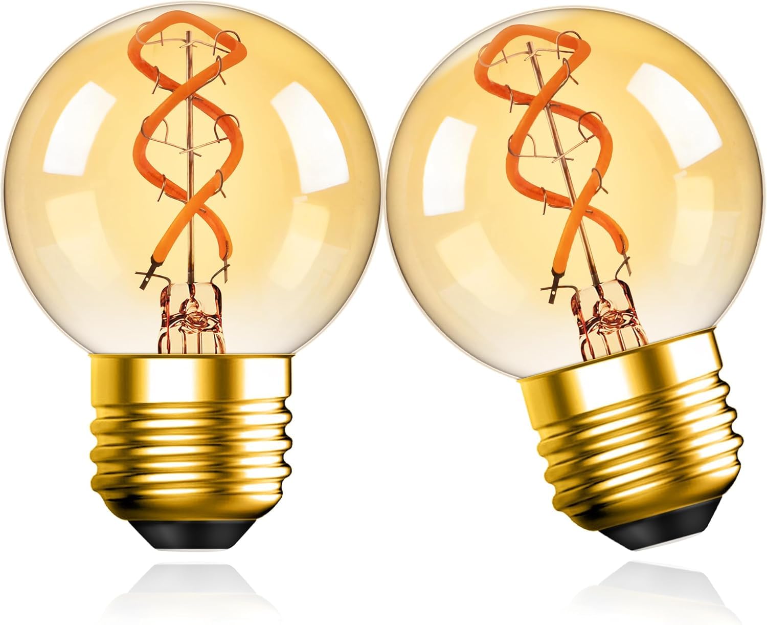 E26 LED Mini Globe Bulbs, 30W Equivalent, 2200K Warm White, 26mm Base, 3W, 180lm, Wide Beam, Brown Glass, Retro Style, Energy-Saving, PSE Certified,
E26 LED Mini Globe Bulbs, 30W Equivalent, 2200K Warm White, 26mm Base, 3W, 180lm, Wide Beam, Brown Glass, Retro Style, Energy-Saving, PSE Certified,