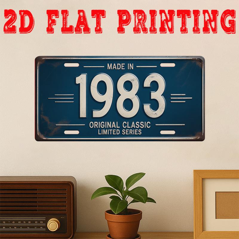 Retro Made In Original Classic Limited Series License Plate Style Metal Aluminum Plate Painting HD Print Bendable Wall Art 15x30cm(5.9x7.8inch)
Retro Made In Original Classic Limited Series License Plate Style Metal Aluminum Plate Painting HD Print Bendable Wall Art 15x30cm(5.9x7.8inch)