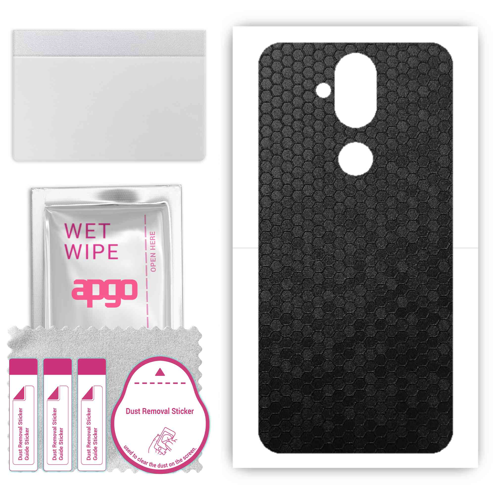 Apgo Protective Skin Sticker для задньої панелі, сумісний з Nokia 8.1 (Nokia X7), Обгортка плівка, фольга, вініл – візерунок у чорних сотах
Apgo Protective Skin Sticker для задньої панелі, сумісний з Nokia 8.1 (Nokia X7), Обгортка плівка, фольга, вініл – візерунок у чорних сотах