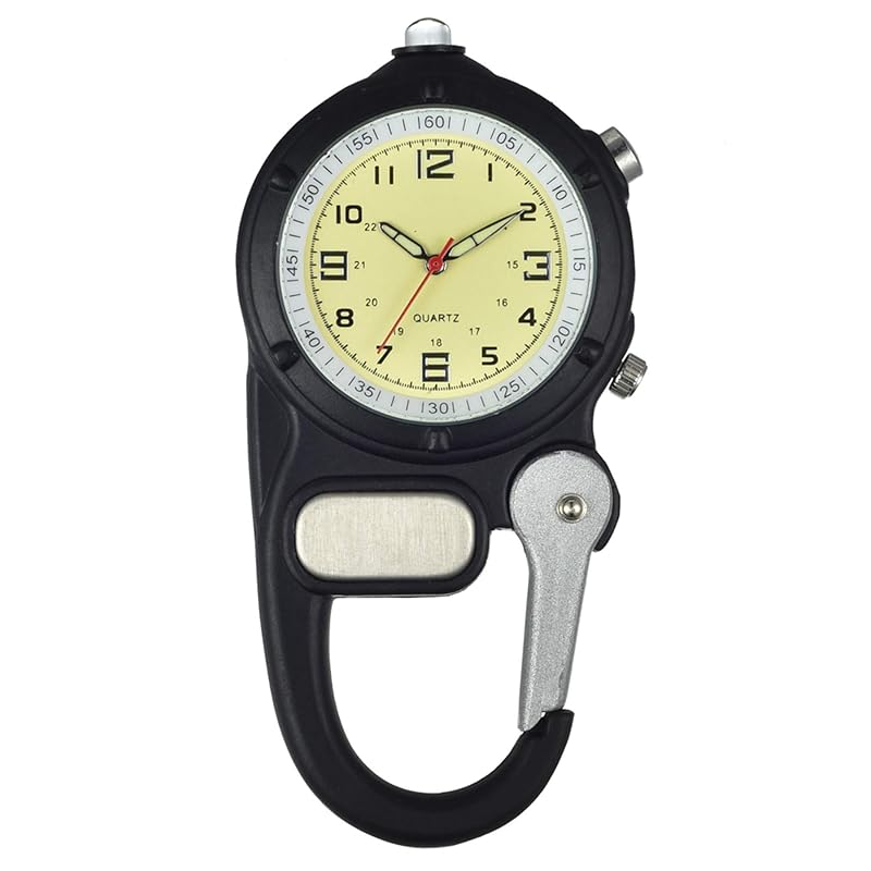 Lancardo carabiner clock watch pocket watch clip men s ladies analog night light key ring pocket watch flashlight
Lancardo carabiner clock watch pocket watch clip men s ladies analog night light key ring pocket watch flashlight