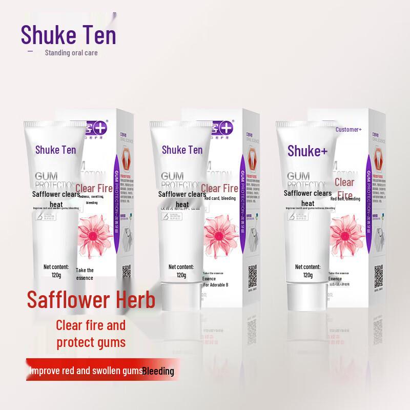Shuke Safflower Herbal Fire-Clearing Fluoride-Free Toothpaste
Shuke Safflower Herbal Fire-Clearing Fluoride-Free Toothpaste
