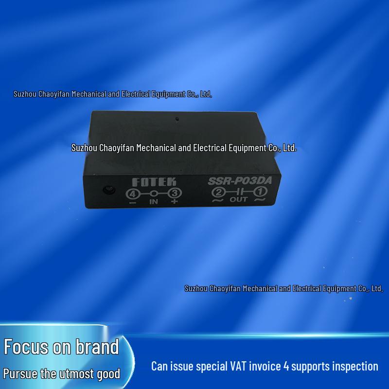 FOTEK Yangming SSR-P03DA Single-Phase Solid State Relay DC-AC Module
FOTEK Yangming SSR-P03DA Single-Phase Solid State Relay DC-AC Module